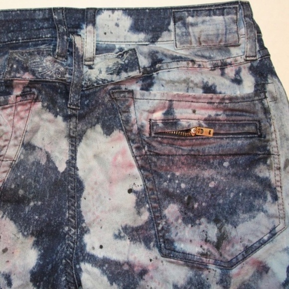 New ROBIN'S JEAN Motard Slim Jeans SZ 40 - Picture 6 of 8